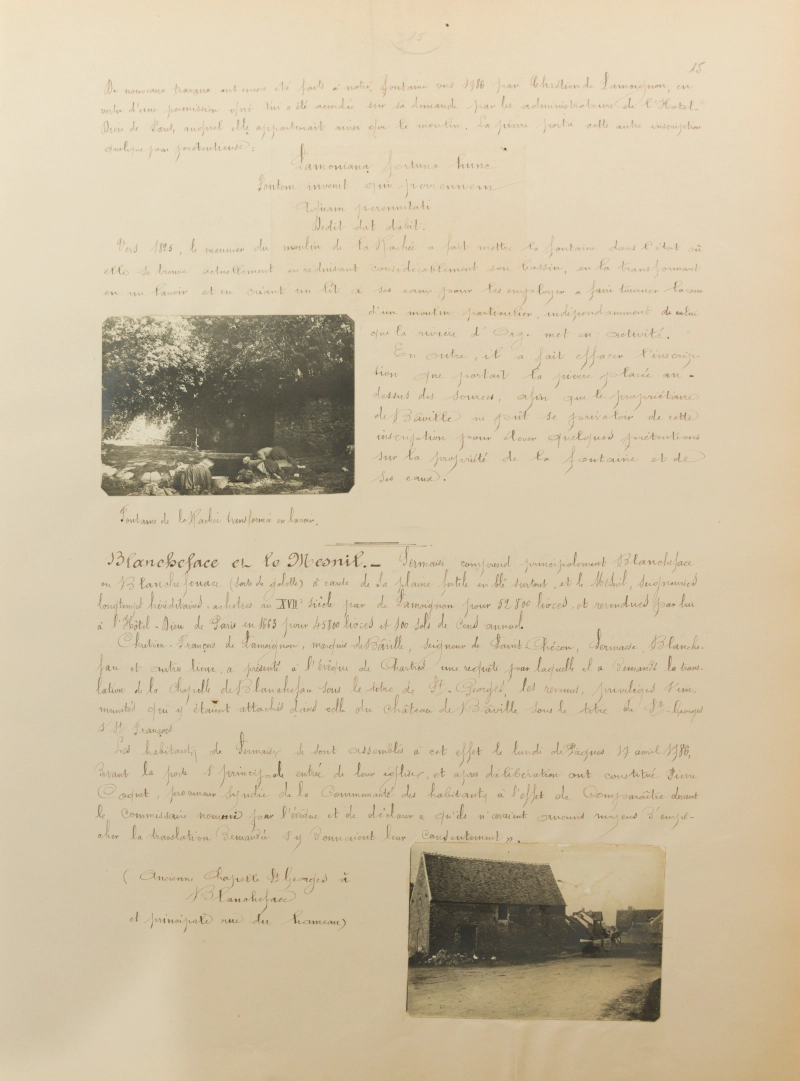 Manuscrit original de Martin Eugène Legrand, feuillet 15/36